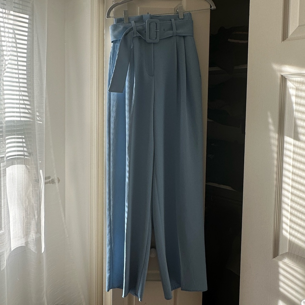 Sandro Blue Wide Leg Jumpsuit - Picture 4 of 5